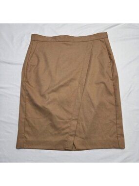 Banana Republic Pencil Skirt Wrap Professional Career Wear in Camel Size 8